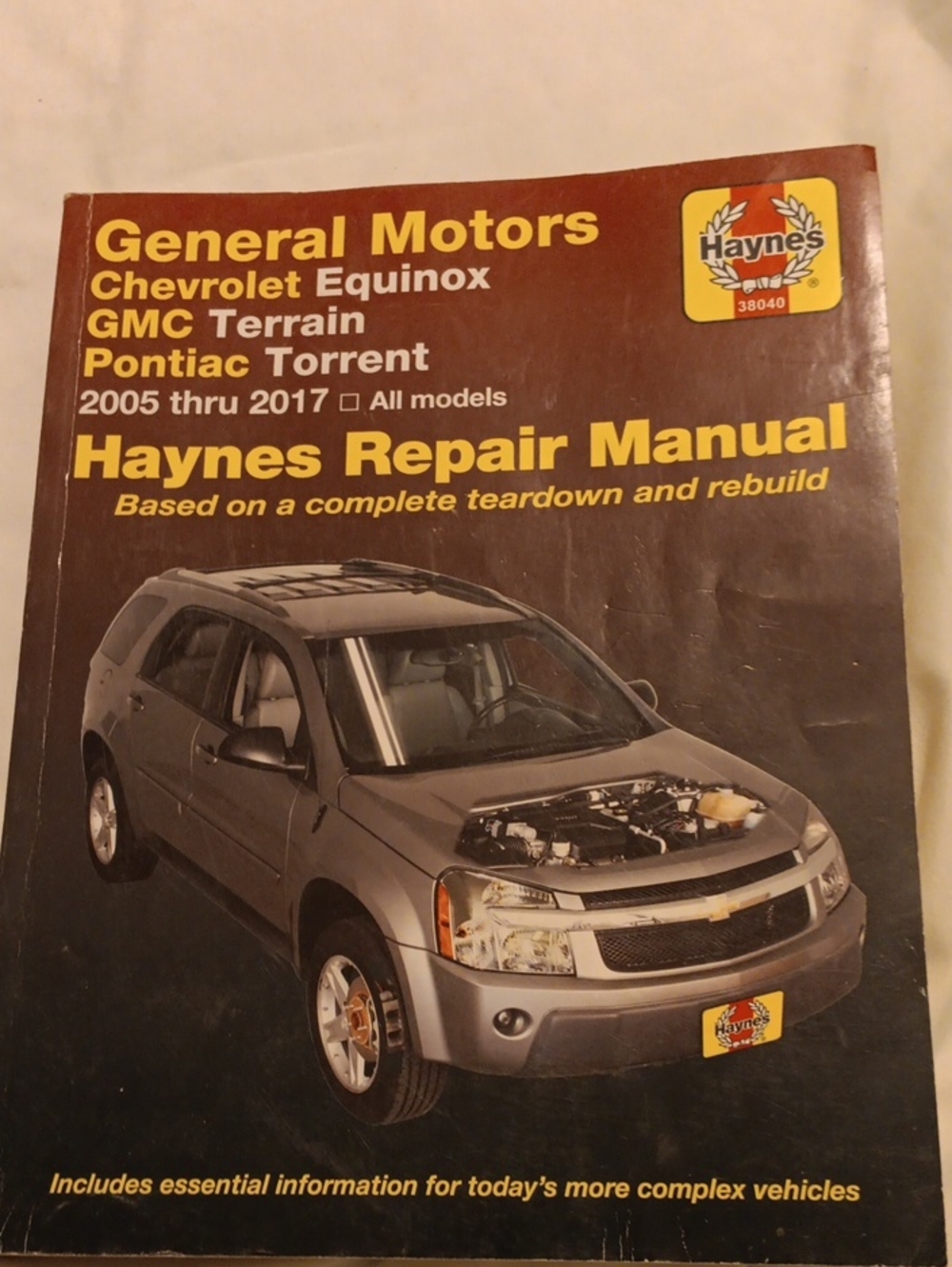 Hanes Gray Haynes Repair Manual Cover with Yellow Text